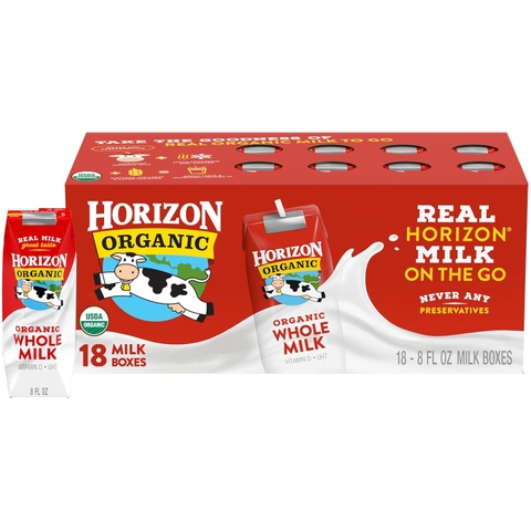 Sữa Tươi Nguyên Kem Hữu Cơ Horizon (Thùng 18 Hộp): Dinh Dưỡng Vàng Tiện Lợi Cho Cả Gia Đình