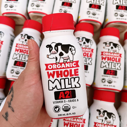 Sữa Tươi A2 Organic Whole Milk Mỹ (Thùng 18 Hộp x 240ml): Giải Pháp Tiêu Hóa Khỏe Mạnh Cho Bé