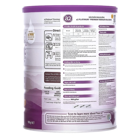 Sữa A2 Platinum Premium Toddler Milk Drink Số 3 Lon 900g (Từ 1 Tuổi Trở Lên) 2026 – Sữa A2 Đạm Quý A2 Nhập Khẩu New Zealand Tự Nhiên Dễ Tiêu Hóa Giảm Đầy Hơi Tăng Hấp Thu Dinh Dưỡng Tăng Cân Khỏe Mạnh Không Đạm A1 Không GMO Chính Hãng Úc Giá Rẻ Cho Trẻ Ăn Dặm