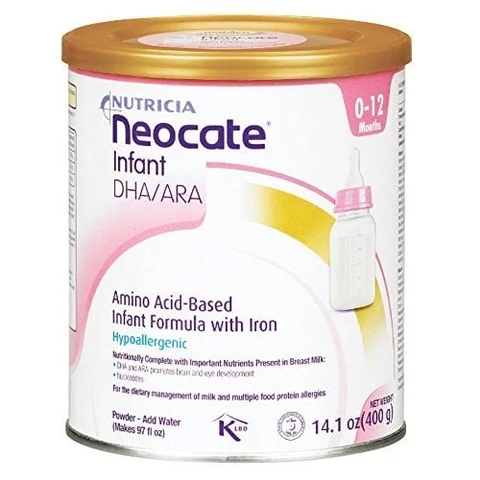 Sữa Neocate Infant DHA/ARA 400g Chính Hãng : Review Chi Tiết, Giá Bán, Thành Phần, Lợi Ích, Cách Pha Cho Bé Dị Ứng Đạm Sữa Bò Nặng, Rối Loạn Tiêu Hóa, Viêm Ruột, Hấp Thu Kém