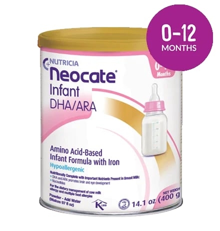 Sữa Neocate Infant DHA/ARA 400g Chính Hãng : Review Chi Tiết, Giá Bán, Thành Phần, Lợi Ích, Cách Pha Cho Bé Dị Ứng Đạm Sữa Bò Nặng, Rối Loạn Tiêu Hóa, Viêm Ruột, Hấp Thu Kém