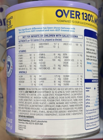 Sữa Similac Total Comfort 845g – Giải Pháp Hỗ Trợ Tiêu Hóa Cho Bé 