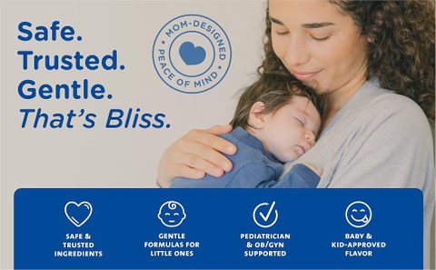 Vitamin Tổng Hợp Mommy's Bliss + Sắt (30ml): Đề Kháng Khỏe, Bé Tăng Trưởng Toàn Diện