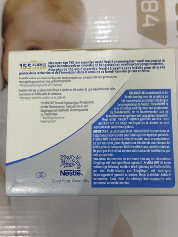 PreNAN HMF Nestlé  Bột Bổ Sung Sữa Mẹ Cho Trẻ Sinh Non Nhẹ Cân Thiếu Tháng 2025 – Bột HMF Nestlé PreNAN 1g x 72 Gói Tăng Cân An Toàn Không Lactose Không GMO Protein Thủy Phân DHA Vitamin Chính Hãng Thụy Sĩ Giá Rẻ Cho Bé Sơ Sinh