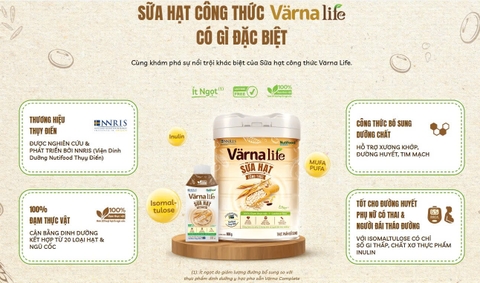 Sữa Hạt Varna Life Nutifood Lactose Free 800g 2026 – Sữa Hạt Dinh Dưỡng Hữu Cơ Không Lactose Hỗ Trợ Tiêu Hóa Tăng Cường Miễn Dịch Phát Triển Toàn Diện Chính Hãng Nutifood Việt Nam 