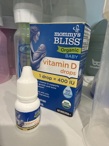 Vitamin D3 Hữu Cơ Mommy's Bliss Cho Trẻ Sơ Sinh: Giải Pháp Vàng Phát Triển Hệ Xương Khỏe Mạnh