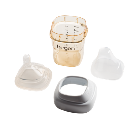 Bình sữa Hegen PPSU 150ml núm ti size S từ 1 – 3 tháng, White