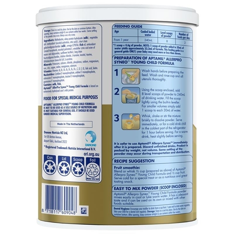 Sữa Aptamil AllerPro Syneo Số 3 900g – Giải Pháp Tốt Nhất Cho Bé Dị Ứng Đạm Sữa Bò 12-36 Tháng