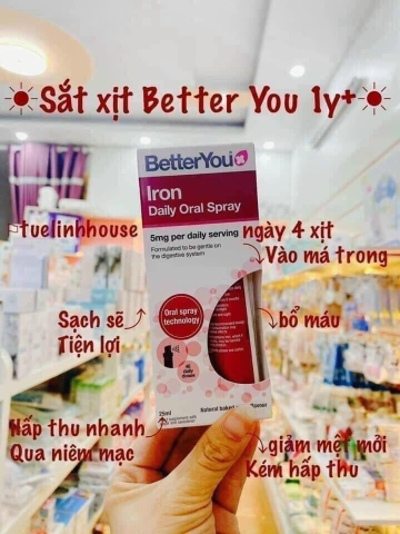 Vitamin tổng hợp dạng xịt Better You (1y+) UK