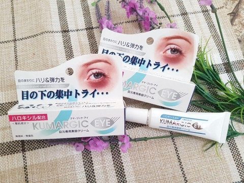 Kem Kumargic Eye 20g của Nhật Hỗ Trợ Cải Thiện Thâm Quầng Mắt