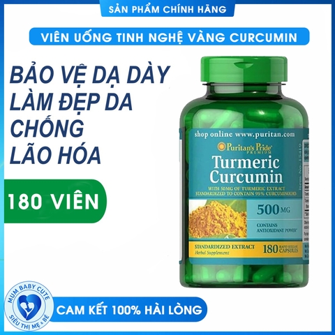 VIÊN UỐNG TINH NGHỆ VÀNG CURCUMIN PURITAN'S PRIDE 500mg