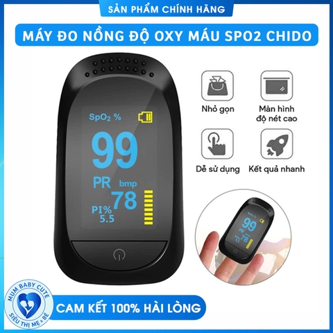 Máy đo nồng độ oxy máu SpO2 CHIDO NHẬT BẢN