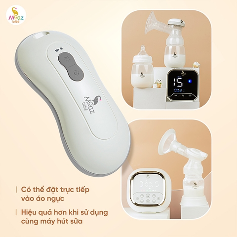 Máy Massage Và Chườm Ấm Ngực Moaz BéBé MB-109 – Máy Massage Ngực Cho Mẹ Bỉm Gọn Nhẹ Ôm Sát, 2 Mức Chườm Ấm 3 Mức Massage Kích Sữa Thoải Mái, Phù Hợp Mọi Dáng Ngực