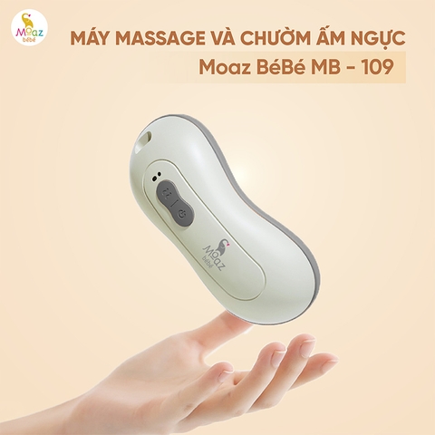 Máy Massage Và Chườm Ấm Ngực Moaz BéBé MB-109 – Máy Massage Ngực Cho Mẹ Bỉm Gọn Nhẹ Ôm Sát, 2 Mức Chườm Ấm 3 Mức Massage Kích Sữa Thoải Mái, Phù Hợp Mọi Dáng Ngực