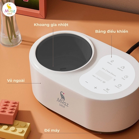 Máy Hâm Sữa Không Dùng Nước Moaz BéBé MB-087 – Máy Hâm Sữa Rã Đông, Giữ Nhiệt, Hẹn Giờ Tiên Tiến Cho Bé Sơ Sinh, Thiết Kế Nhật Bản