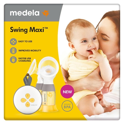 Máy Hút Sữa Điện Đôi Medela Swing Maxi 2.0 – Tăng 18% Sữa, Tiết Kiệm 50% Thời Gian