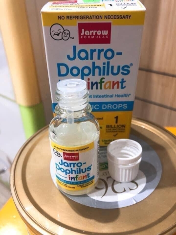 Men đẩy đờm Jarro Dophilus infant Probiotic Drops (0-6 tháng) chai 15ml từ Mỹ