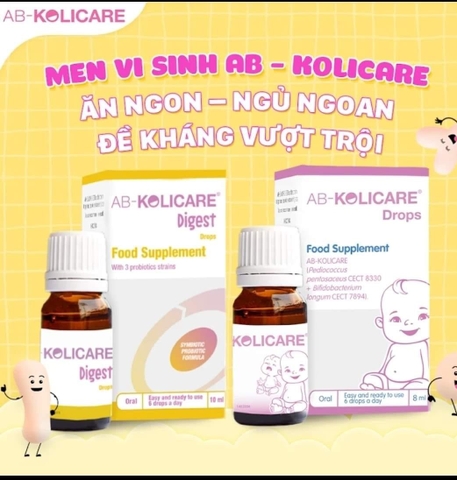 Men Vi Sinh AB Kolicare Digest 10ml 2026 – Men Vi Sinh Cho Trẻ Sơ Sinh Trẻ Nhỏ Rối Loạn Tiêu Hóa Tiêu Chảy Loạn Khuẩn Đường Ruột Kháng Sinh Chính Hãng Pháp Giá Rẻ Hỗ Trợ Cân Bằng Hệ Vi Sinh Tăng Miễn Dịch