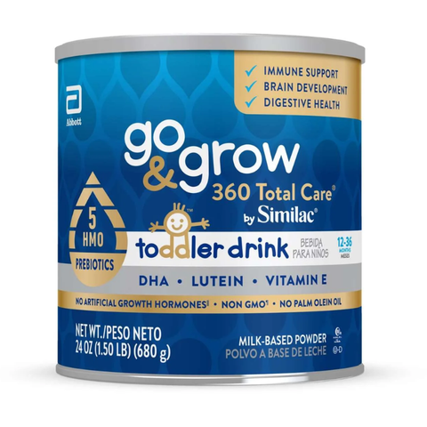 Sữa Bột Similac Go & Grow 360 total care Toddler Drink Non-GMO Powder Cho Bé từ 12-36 tháng 680gr