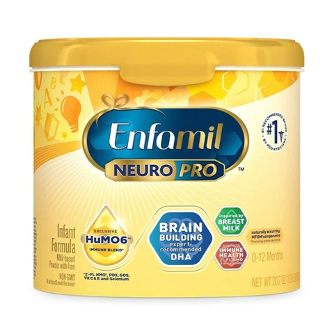 Sữa Bột Enfamil NeuroPro Infant Formula Nội Địa Mỹ Cho Bé Từ 0-12 tháng Hộp Nhựa 587g