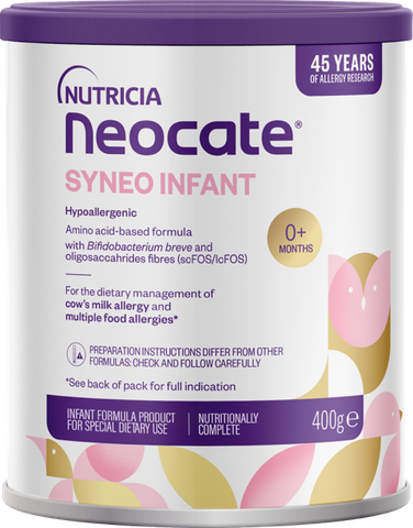 🍼 Sữa Neocate Syneo 400g – Sữa y khoa đặc trị dị ứng đạm sữa bò, hỗ trợ tiêu hóa kém