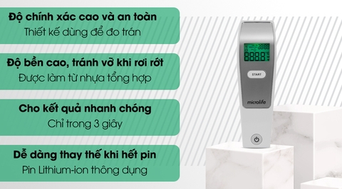 Nhiệt kế hồng ngoại đo trán Microlife FR1MF1