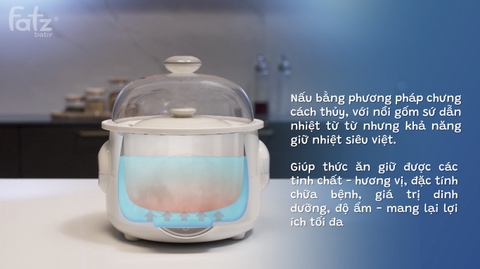 NỒI HẦM CÁCH THUỶ 2 TẦNG 1.0L - STEW 2 - FB9110ZT