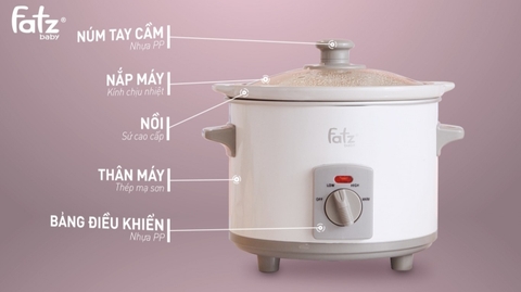 NỒI NẤU CHẬM 1.5L - SLOW 1 - FB9015MH (MÀU TRẮNG)