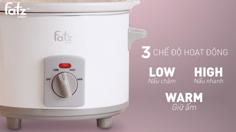 NỒI NẤU CHẬM 1.5L - SLOW 1 - FB9015MH (MÀU TRẮNG)