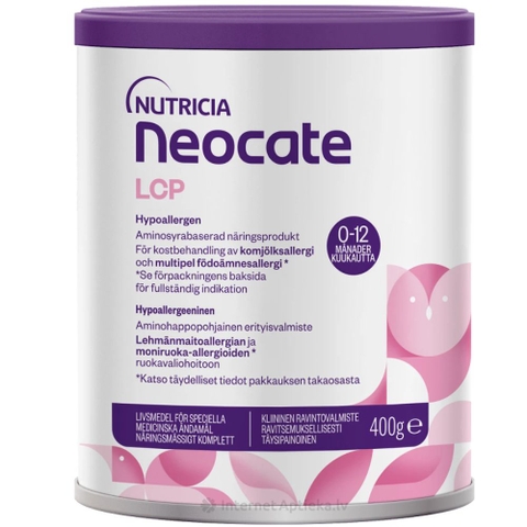 Neocate LCP 400g – Sữa Công Thức Axit Amin Không Gây Dị Ứng Cho Trẻ Sơ Sinh