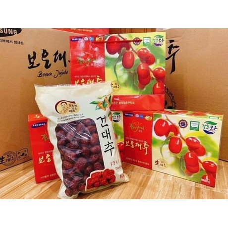 TÁO ĐỎ HÀN QUỐC SẤY KHÔ HỘP 1KG LOẠI 1