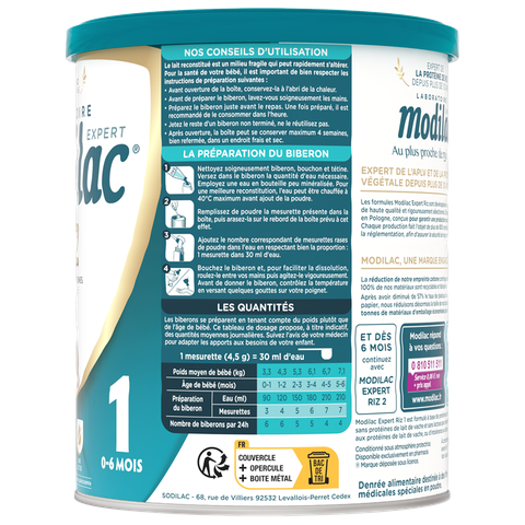 Sữa Modilac Expert Riz 1 800g Chính Hãng 2025: Review Chi Tiết, Giá Bán, Thành Phần, Lợi Ích, Cách Pha Cho Bé Dị Ứng Đạm Sữa Bò Từ 0-6 Tháng