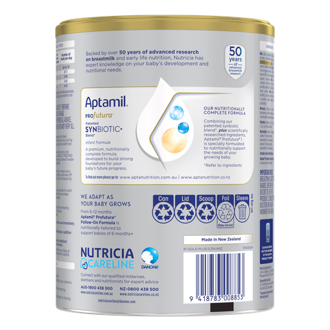 Sữa Aptamil Profutura Úc Số 1 900g – Dinh Dưỡng Vàng Cho Bé 0-6 Tháng