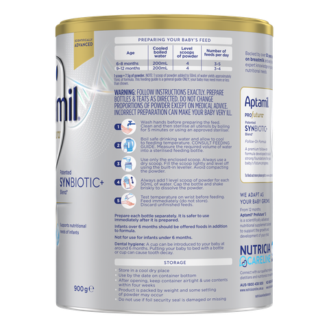 Sữa bột Aptamil Profutura 900gr Úc 2 (6-12 tháng)