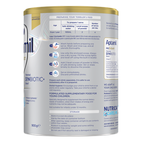 Sữa Aptamil Profutura Úc Số 3 900g – Dinh Dưỡng Cao Cấp Cho Bé Từ 1 Tuổi