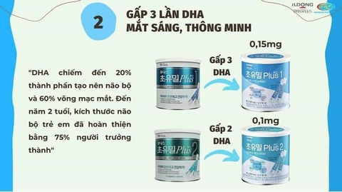 SỮA NON,  SẮT & VITAMIN MEN ILDONG HÀN QUỐC CHO BÉ