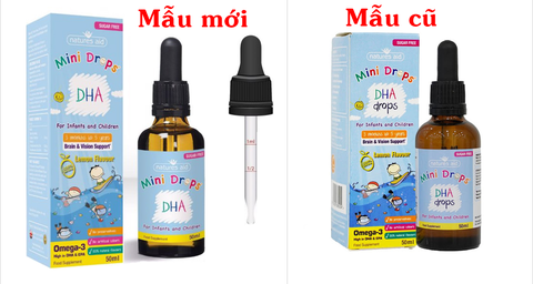 DHA drops dạng giọt Natures Aid cho bé từ 3 tháng tuổi 50ml