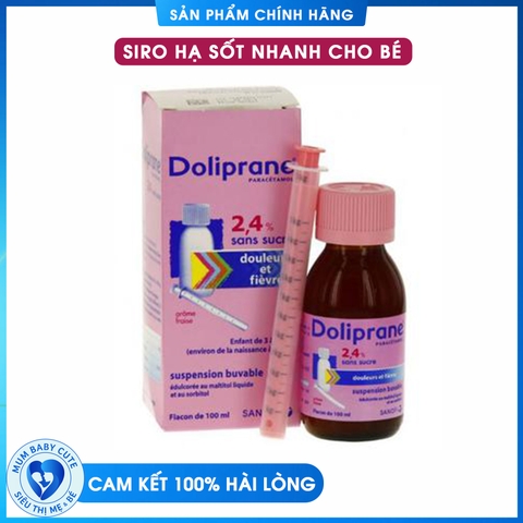 SIRO HẠ SỐT DOLIPRANCE 100ml NỘI ĐỊA PHÁP