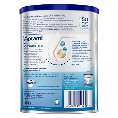 Sữa Aptamil Profutura Cesarbiotik 1 800g – Dinh Dưỡng Cao Cấp Cho Bé 0-12 Tháng
