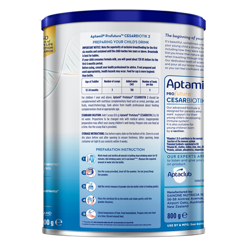 Sữa Aptamil Profutura Cesarbiotik 2 800g – Dinh Dưỡng Cao Cấp Cho Bé 12-24 Tháng