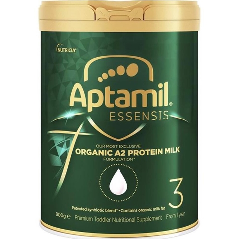 Sữa Aptamil Essensis Úc Số 3 900g – Dinh Dưỡng Hữu Cơ Đạm A2 Cho Bé Từ 1 Tuổi