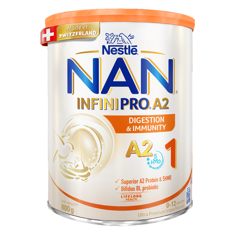 Sữa NAN INFINIPRO A2 800g Số 1 (0-1 Tuổi) – Dinh Dưỡng Đạm A2 và 5HMO Cho Trẻ Sơ Sinh