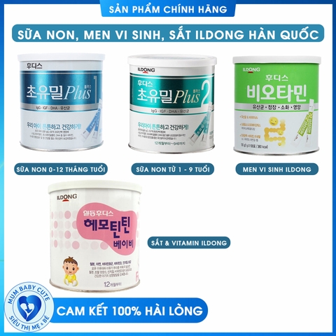 SỮA NON,  SẮT & VITAMIN MEN ILDONG HÀN QUỐC CHO BÉ