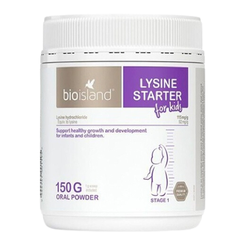 Bột Lysine Bioisland hỗ trợ phát triển toàn diện cân nặng và chiều cao, bé ăn ngon, tăng cân, khỏe mạnh