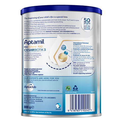 Sữa Aptamil Profutura KID Cesarbiotik 3 800g – Dinh Dưỡng Cao Cấp Cho Bé Từ 2 Tuổi