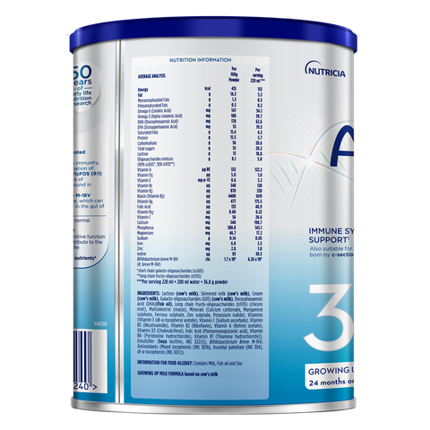 Sữa Aptamil Profutura KID Cesarbiotik 3 800g – Dinh Dưỡng Cao Cấp Cho Bé Từ 2 Tuổi