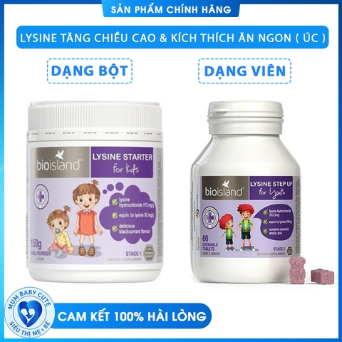 LYSINE TĂNG CHIỀU CAO & KÍCH THÍCH ĂN NGON ( ÚC )