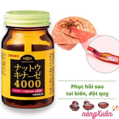 Viên Uống Hỗ Trợ Phòng Đột Quỵ Orihiro Nattokinase 4000FU