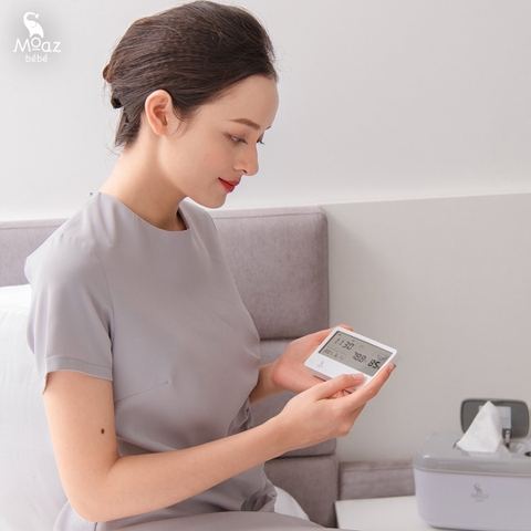 🌡️ Nhiệt Ẩm Kế Trong Nhà Moaz Bébé MB – 016 – Đo Nhiệt Độ, Độ Ẩm, Xem Ngày Giờ Chính Xác Cho Cả Gia Đình