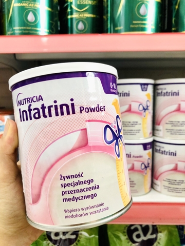 Sữa bột Infatrini Đức cao năng lượng giúp bé tăng cân từ 0-18 tháng 400g